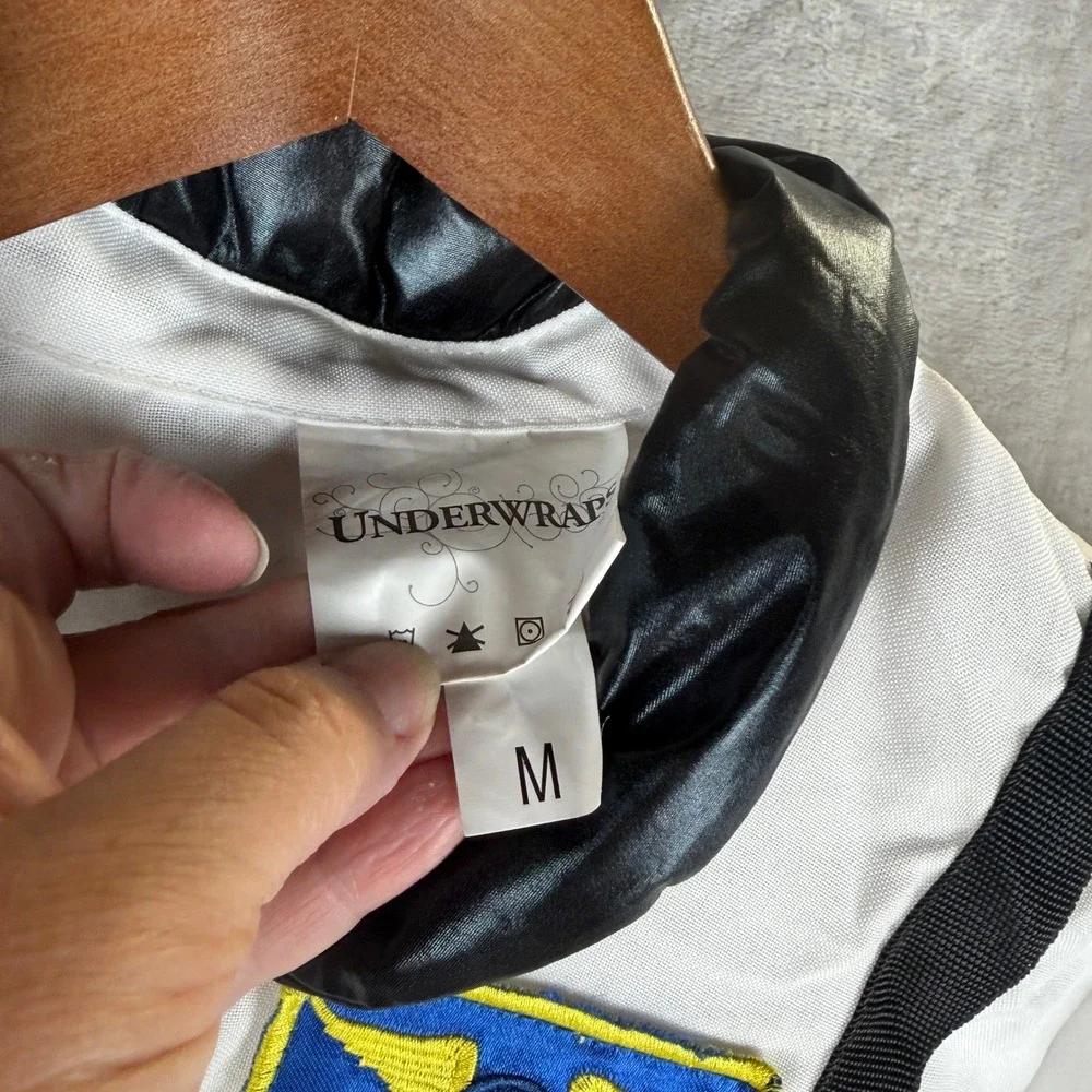 Underwraps Kids NASA Astronaut Commander Flight Jacket Costume White Size Medium